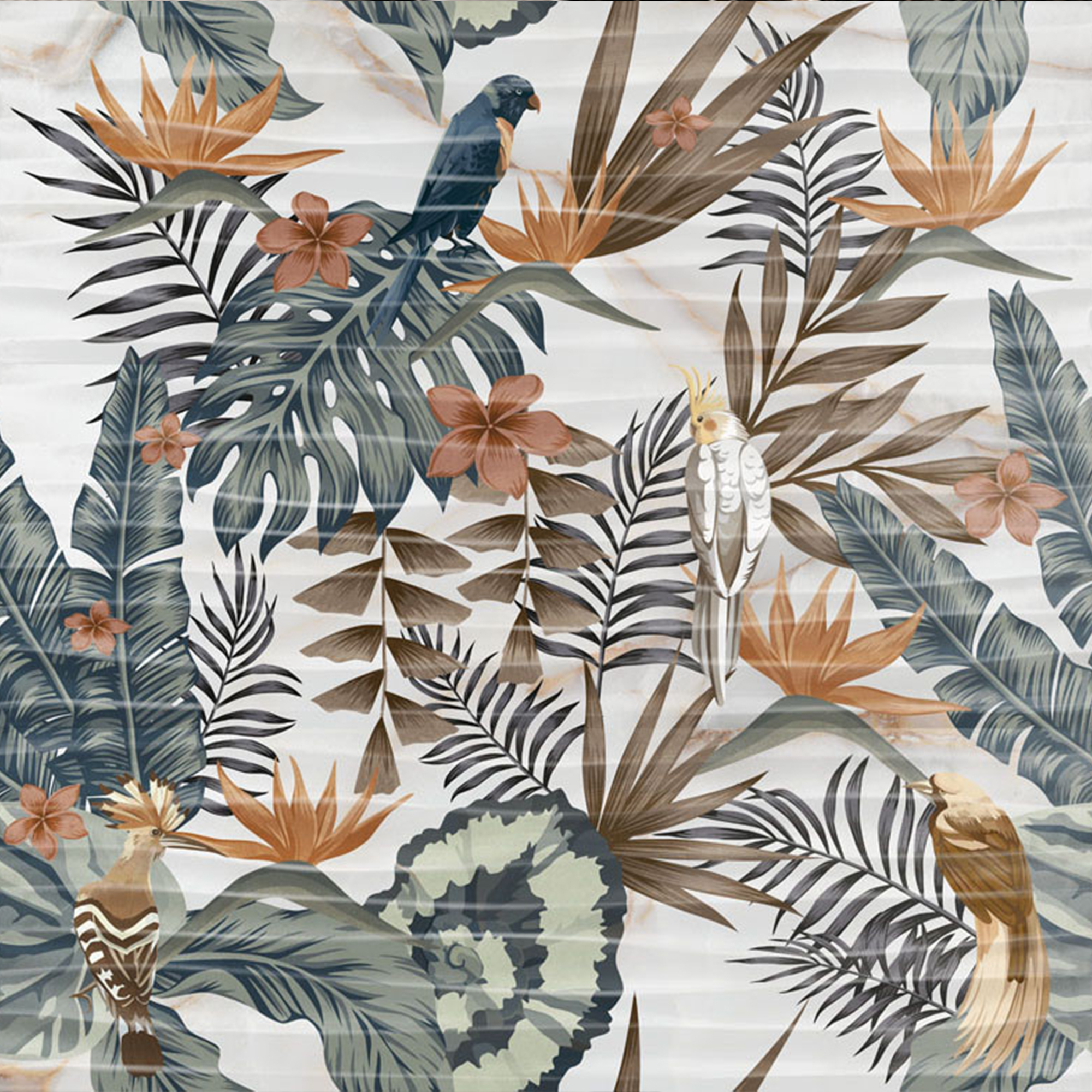 Goldie birds onda white 3279 3kom 73.2 x 74.4