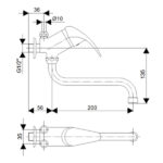 Baterija zidna za protocni J362001 King