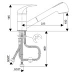 Baterija za frizerske salone, 2 cevi J385001 King