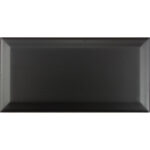 Biselado Negro Mate Zidna pločica mat 10X20