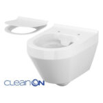 Wc solja konzolna Crea ovalna slim daska clean on