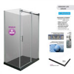 Tus kabina LEO nano staklo 8mm 100x80