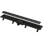 Tuš kanalica 55cm APZ10 Black ALL-KO
