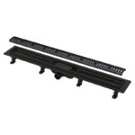 Tuš kanalica 65cm APZ10 Black ALL-KO