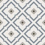 Patchwork Geometric Flower Podna pločica mat 30x30