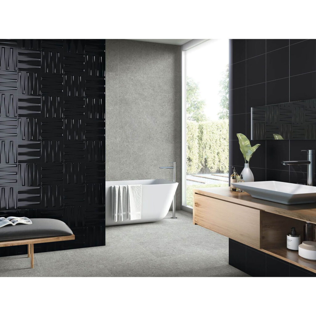 Dutton Black Gloss 25x25 kupatilo