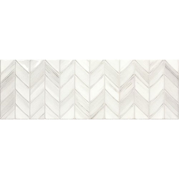 Riverdale White Aden Rect 30 × 90