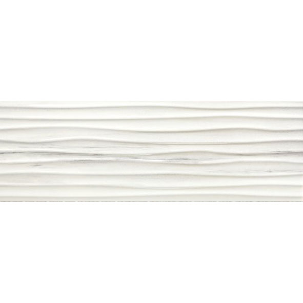 Riverdale White Wellen Rect 30 × 90
