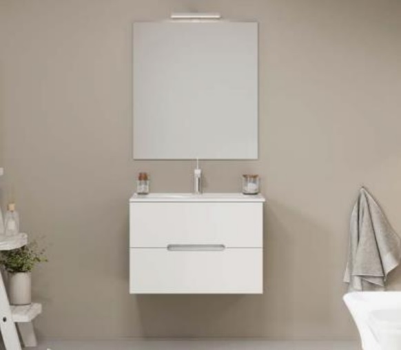 IRIS60/F00 Ormaric BELI sa umiv i Ogledalom 60 9
