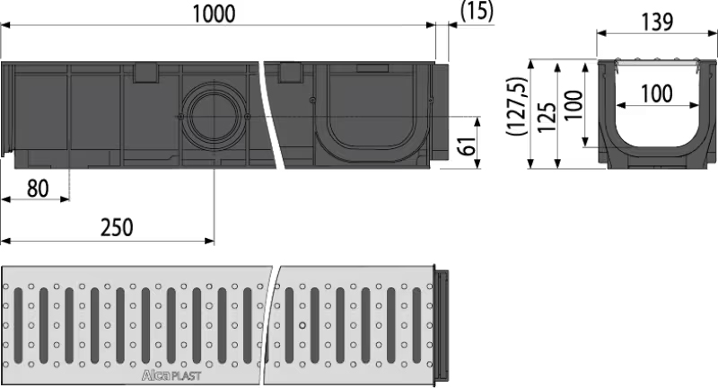 AVZ G101B ALL KO Slivnik garažni set