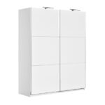 Elegance White Američki plakar sjajno beli 180cm