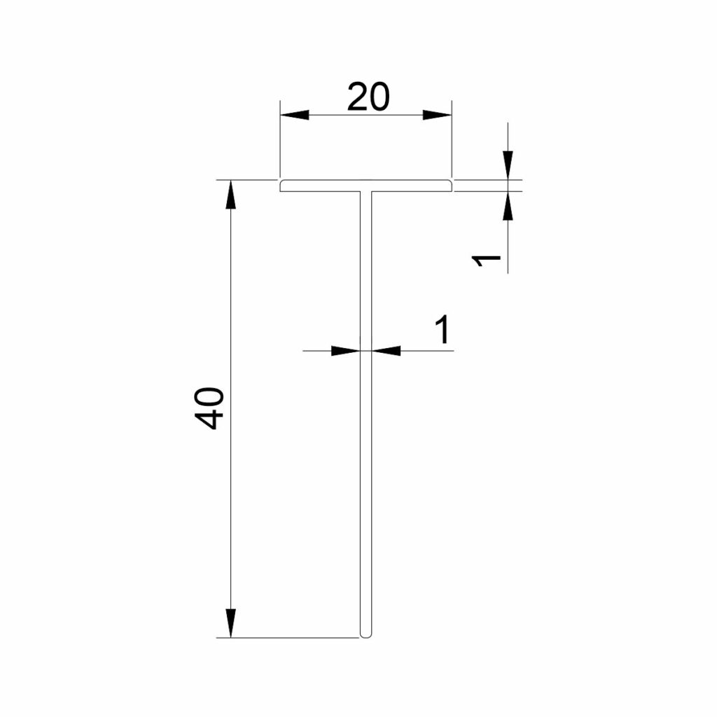 AL 3553 Profil aluminijumski 40mm - Image 2