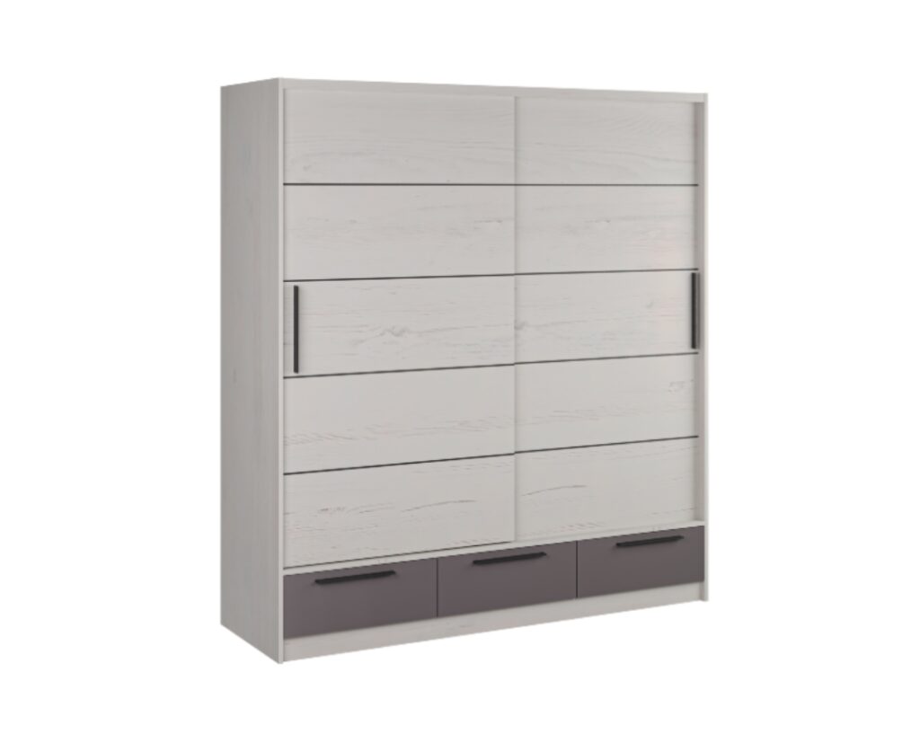 Garderober Lara 150 Snezni Hrast/Antracit - 9