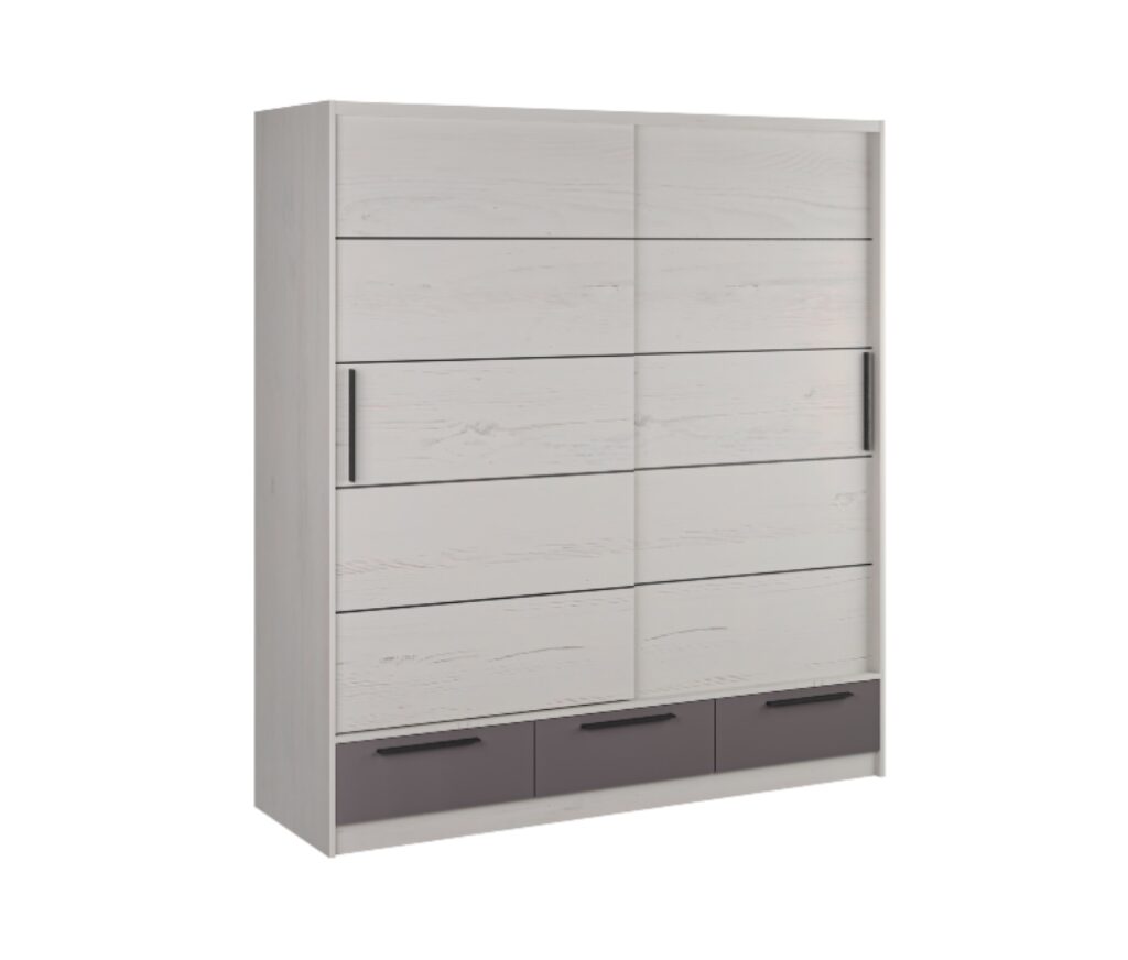 Garderober Lara 150 Snezni Hrast/Antracit - 9
