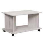 Hermes Klub sto 90x50x50 snežni hrast
