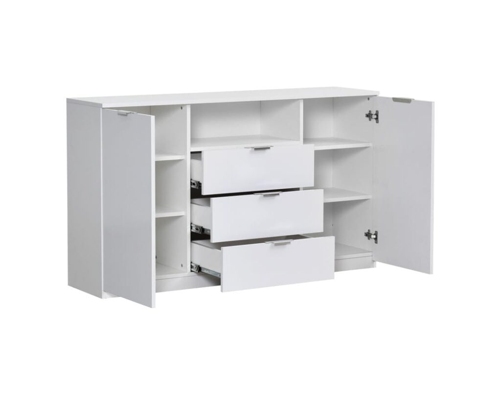 Elegance Komoda 150cm sjajno bela - Image 2