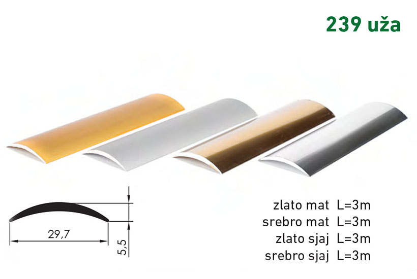 Lajsna 239 srebro uza 3met 9