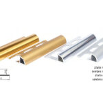 9989 A Polukružna Sjaj Lajsna aluminijumska sjajna završna polukružna 10mm / 3m
