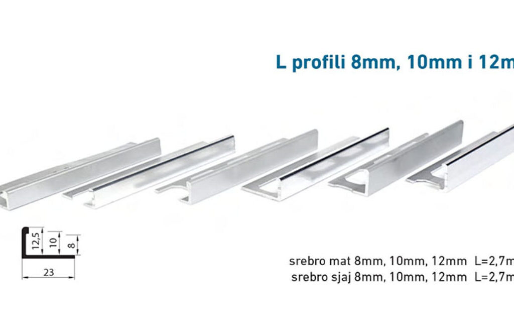 Lajsna L-profil sr.sjaj 12mm 2,7met 9