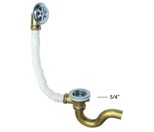 Sifon metalni kada odliv preliv 5/4" 9