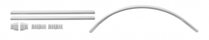 Sipka za zaves HM90 polukruzna Bela - 9